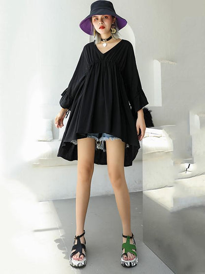 Summer Loose A-line High-low Dress