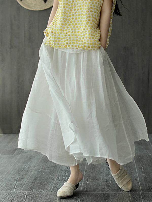 Casual Solid Column Pants Bottoms