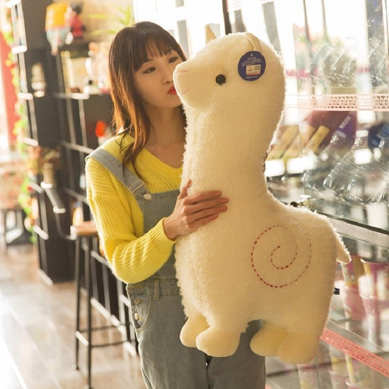 hot selling lovely alpacas plush toys cute alpacas dolls sleeping pillow Birthday present Children's day gift