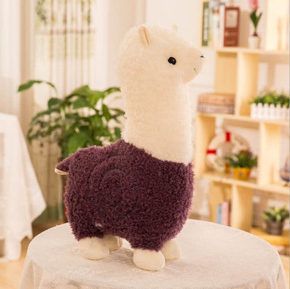 hot selling lovely alpacas plush toys cute alpacas dolls sleeping pillow Birthday present Children's day gift
