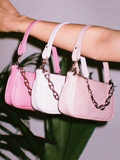 Casual Solid Chain Simpel Shoulder Bag