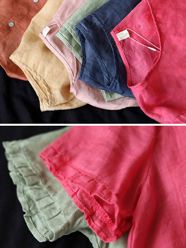 Original Irregularity Solid T-Shirts Tops