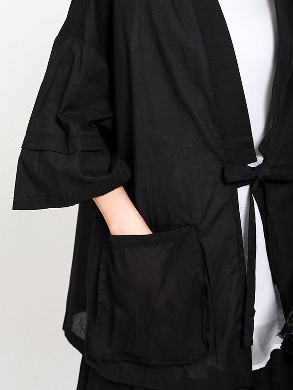 Original Thin Irregularity Solid Outwear