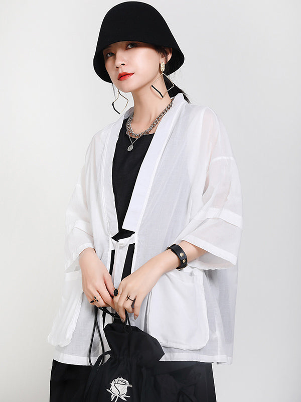 Original Thin Irregularity Solid Outwear