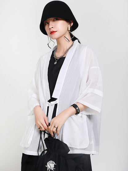 Original Thin Irregularity Solid Outwear