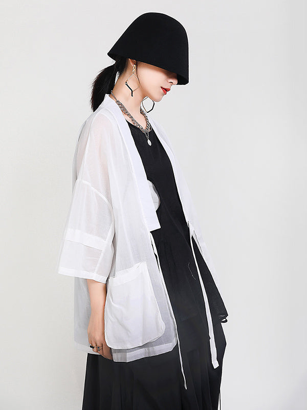 Original Thin Irregularity Solid Outwear