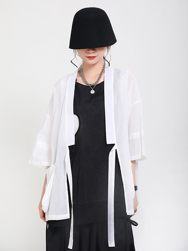Original Thin Irregularity Solid Outwear
