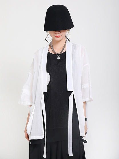 Original Thin Irregularity Solid Outwear