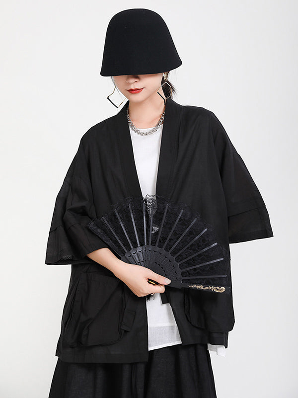 Original Thin Irregularity Solid Outwear