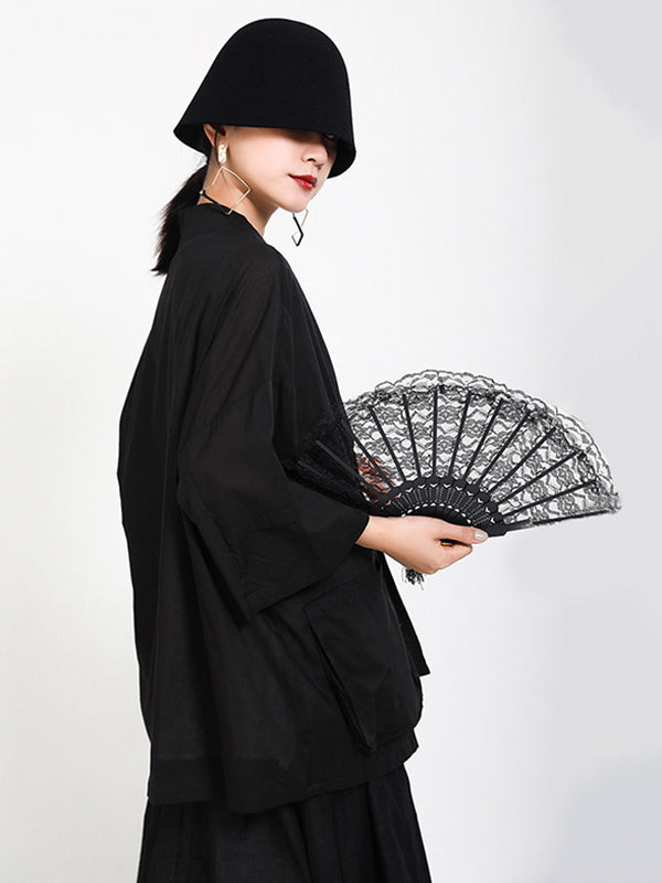 Original Thin Irregularity Solid Outwear