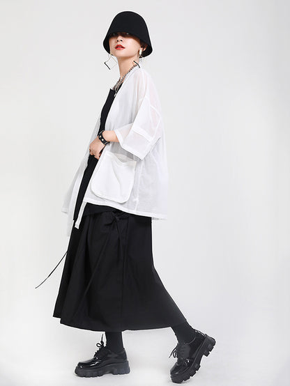 Original Thin Irregularity Solid Outwear
