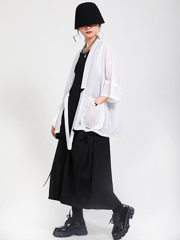 Original Thin Irregularity Solid Outwear