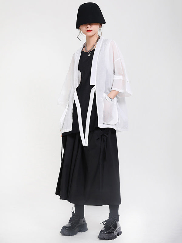 Original Thin Irregularity Solid Outwear