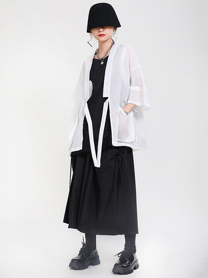 Original Thin Irregularity Solid Outwear