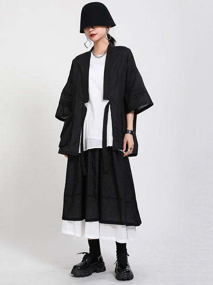 Original Thin Irregularity Solid Outwear