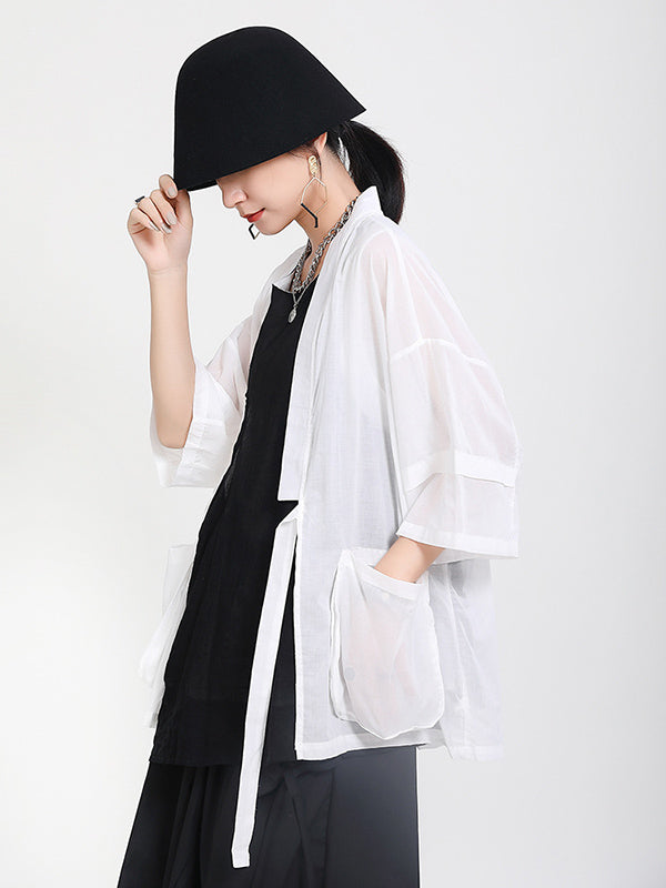 Original Thin Irregularity Solid Outwear