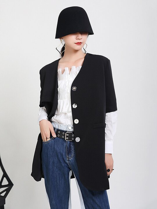 Original Irregularity Short Sleeve Jackets