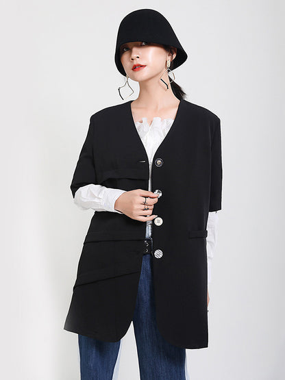 Original Irregularity Short Sleeve Jackets