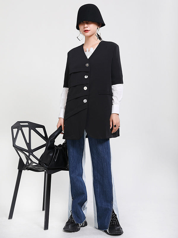 Original Irregularity Short Sleeve Jackets