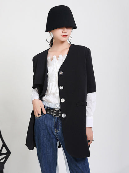 Original Irregularity Short Sleeve Jackets