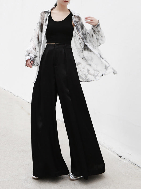 Original Empire Elasticity Wide Leg Pants
