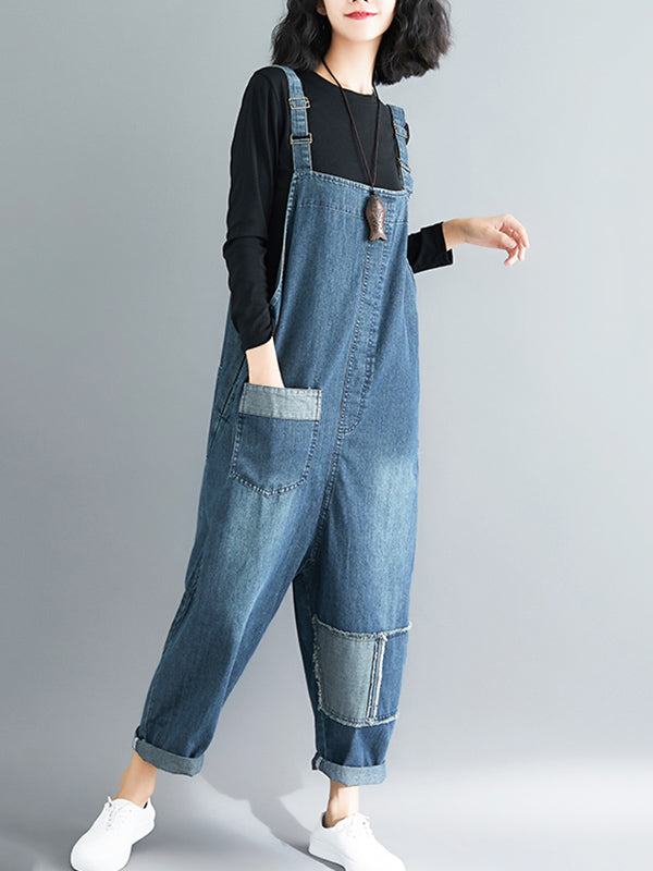 Original With Pocket Denim Jumpsuits