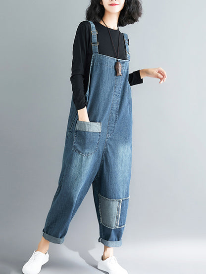 Original With Pocket Denim Jumpsuits