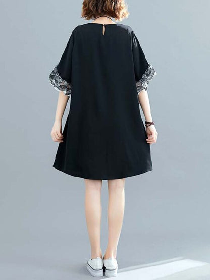 Original Chiffon Flared Sleeve Dress