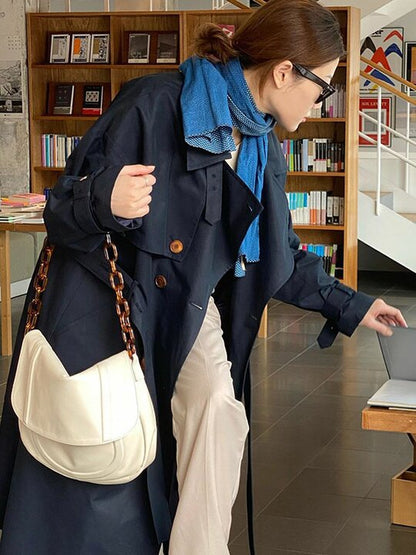 Artistic Retro Chain Solid Shoulder Bag
