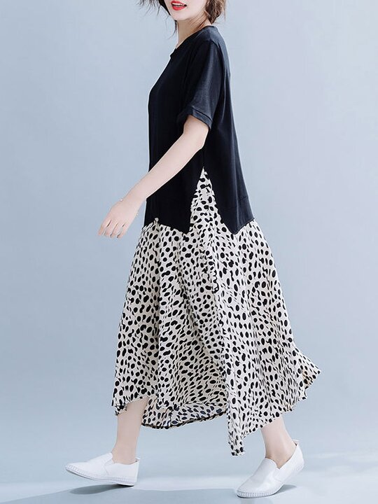 Original False Two Leopard Dress