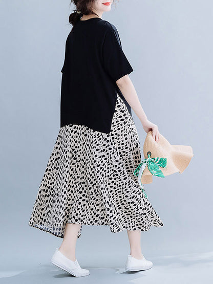 Original False Two Leopard Dress