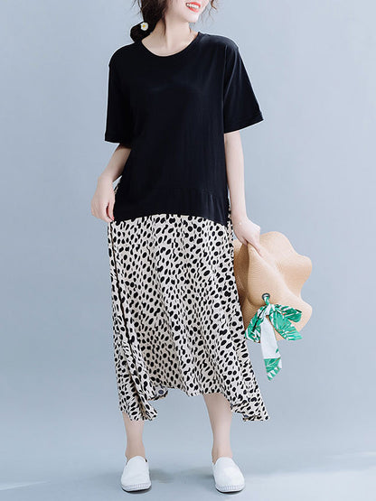 Original False Two Leopard Dress