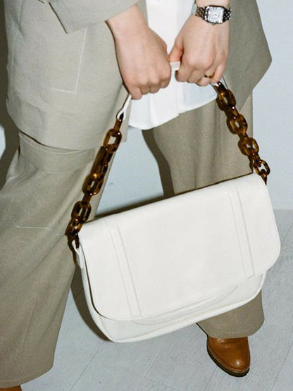 Artistic Retro Chain Solid Shoulder Bag