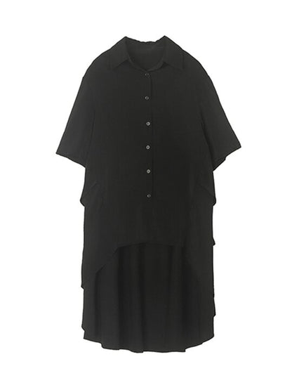 Original Lapel Irregularity Blouses&Shirts Tops