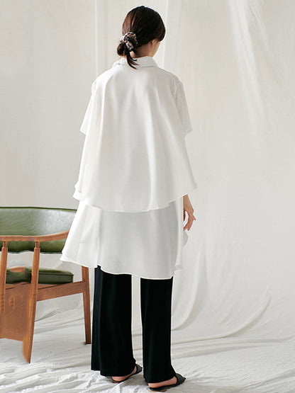 Original Lapel Irregularity Blouses&Shirts Tops