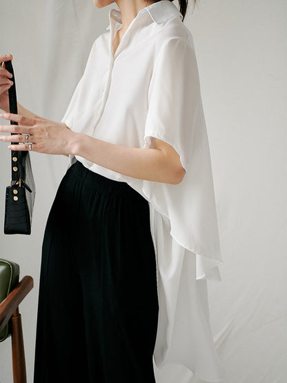 Original Lapel Irregularity Blouses&Shirts Tops