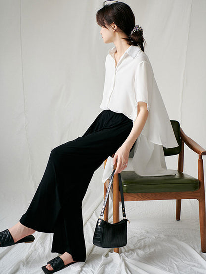 Original Lapel Irregularity Blouses&Shirts Tops