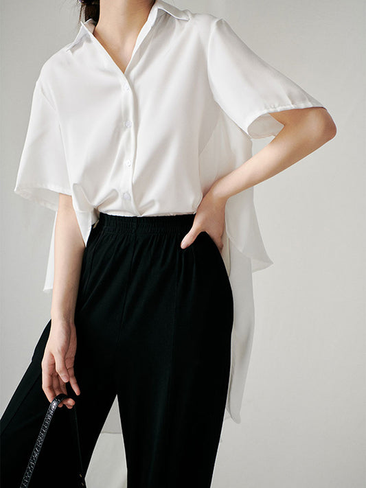 Original Lapel Irregularity Blouses&Shirts Tops