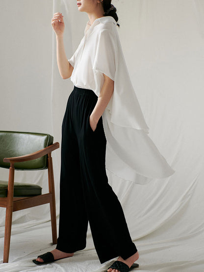 Original Lapel Irregularity Blouses&Shirts Tops