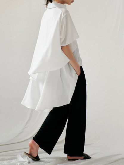 Original Lapel Irregularity Blouses&Shirts Tops