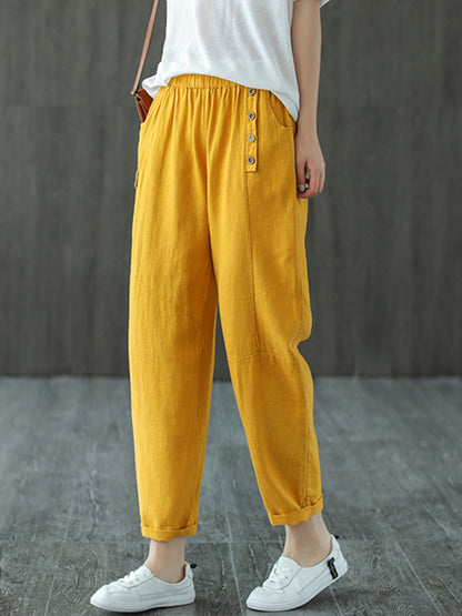 Casual Elasticity Waist Pants Bottoms