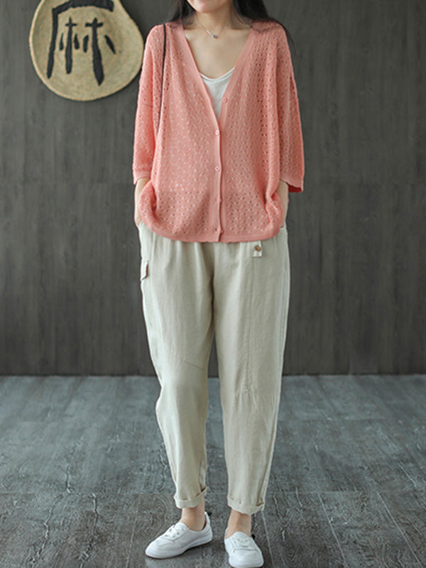 Casual Elasticity Waist Pants Bottoms