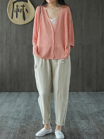Casual Elasticity Waist Pants Bottoms