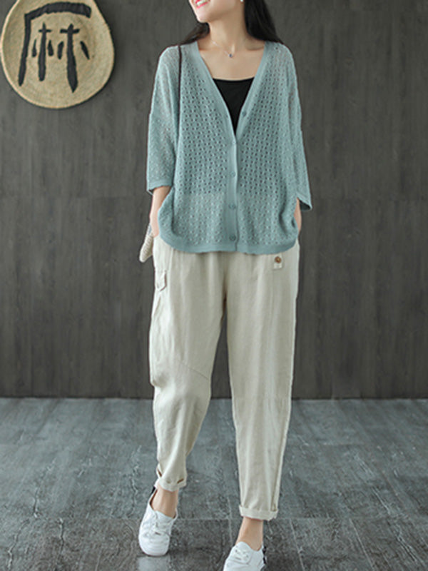 Casual Elasticity Waist Pants Bottoms