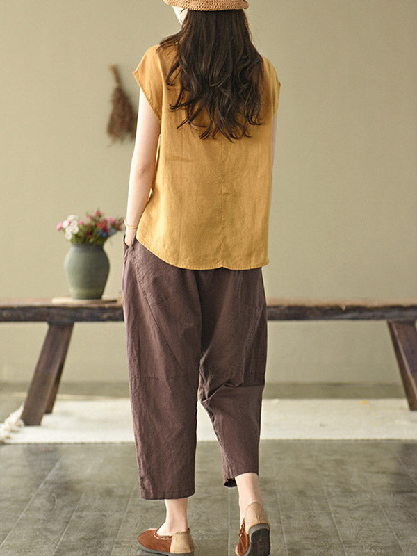 Original Solid Lapel Blouses&Shirts Tops