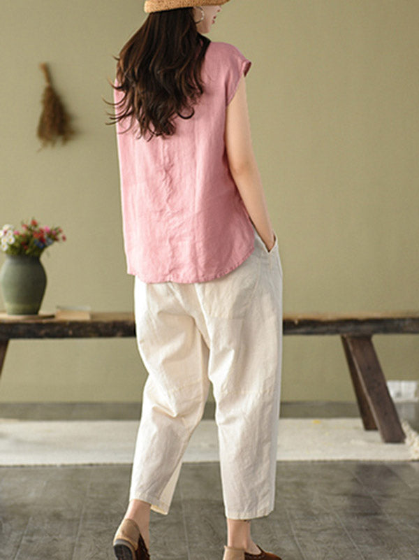 Original Solid Lapel Blouses&Shirts Tops