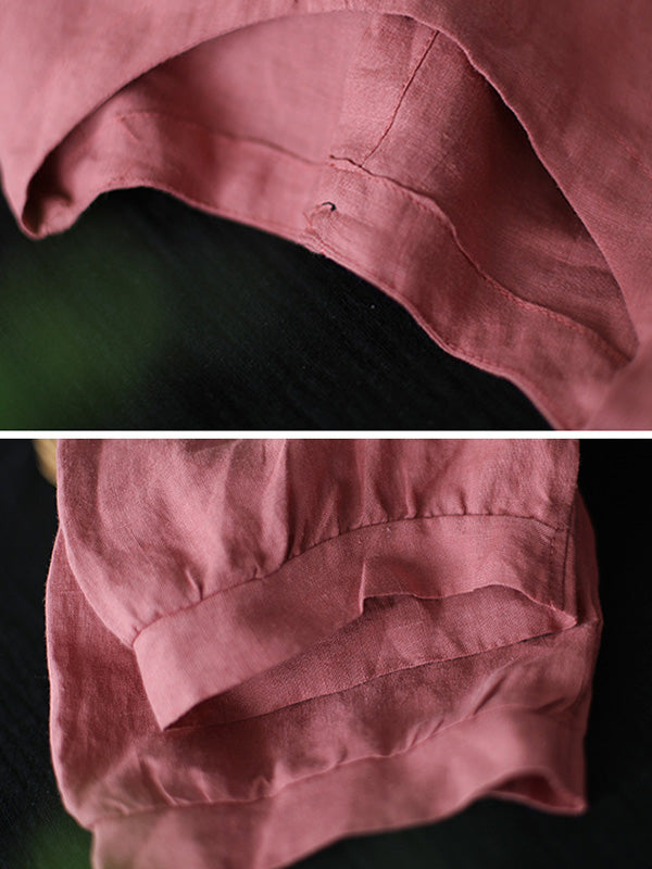 Artistic Retro Split-Joint Printed T-Shirts Tops