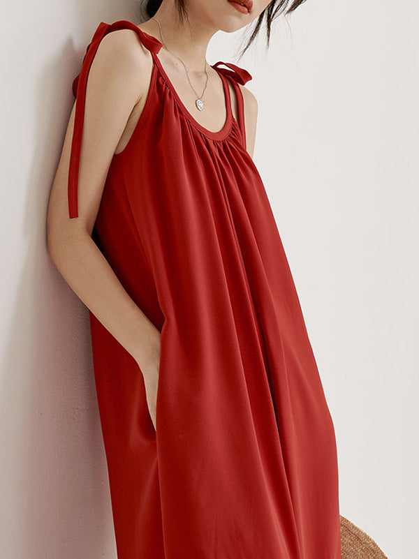 Original Solid Pleats Cropped Suspender Jumpsuits