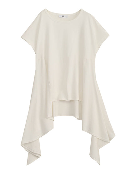 Original Solid Irregularity T-Shirts Tops