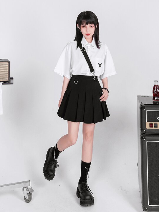 Original Butterfly Embroidery Shirt Blouse Tops